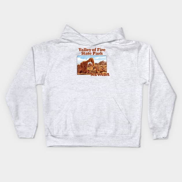 Valley of Fire State Park, Nevada Kids Hoodie by MMcBuck